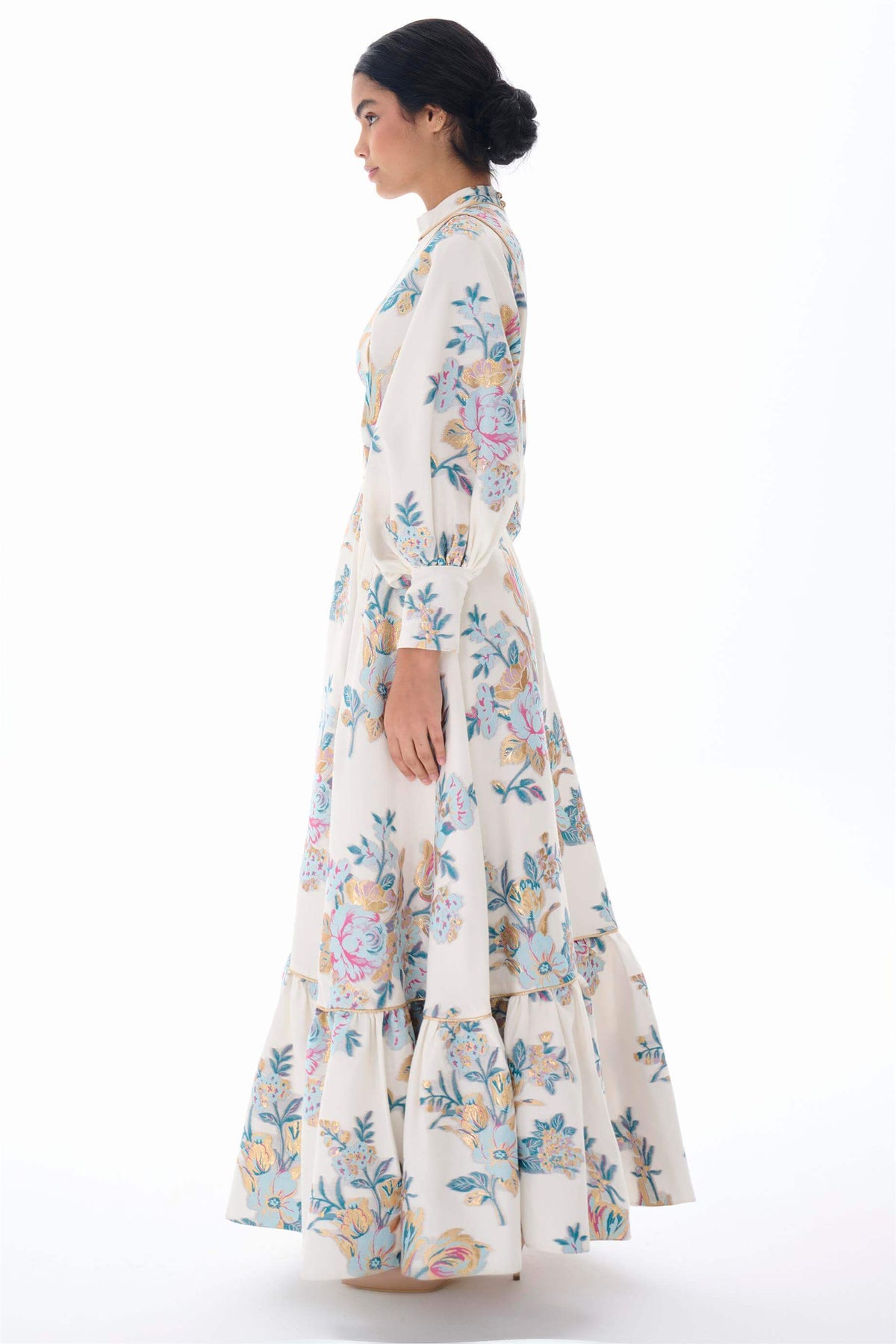 Miha-Korsaj Detaylı Jakar Elbi̇se-Elbise-2-roqelvaxirum.shop