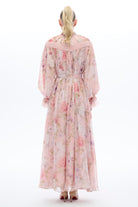 Miha-çi̇çek Desenli̇ Etni̇k Elbi̇se Lila-8-roqelvaxirum.shop