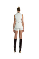 Mijau-White Shorts-Şort-1-roqelvaxirum.shop