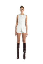 Mijau-White Shorts-Şort-3-roqelvaxirum.shop