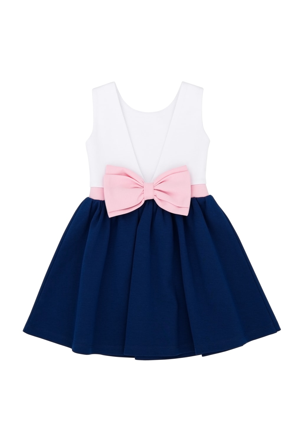 Milky Wilky-Kiz Çocuk Arkasi Fiyonklu Elbise-Çocuk Elbise & Tulum-3-roqelvaxirum.shop