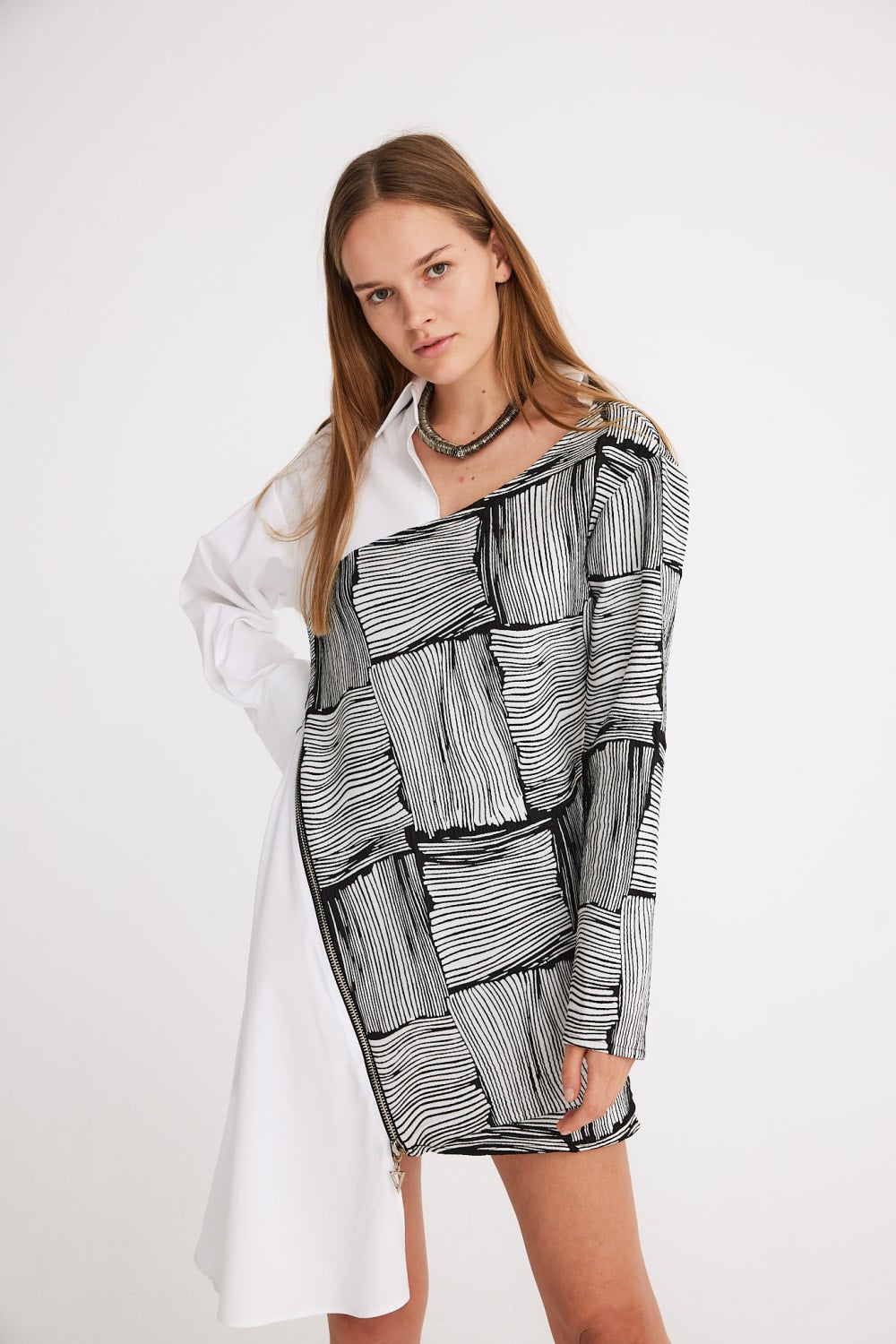 Mirimalist-Dharma Gömlek Elbise-Elbise-6-roqelvaxirum.shop