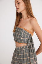 Mirimalist-Ekose Drape Büstiyer-Top-3-roqelvaxirum.shop