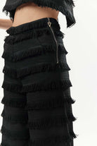 Mirimalist-Fringe Maxi Pants-Pantolon-5-roqelvaxirum.shop
