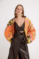 Mirimalist-Sepia Deri Wrap Midi Etek-Etek-3-roqelvaxirum.shop