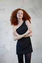 Mirimalist-Vega Tweed Mini Dress-Elbise-4-roqelvaxirum.shop