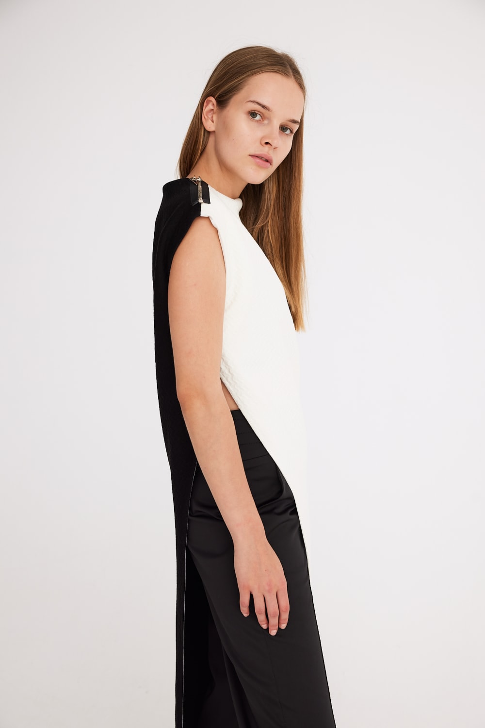 Mirimalist-Yingyang Knit Tünik / Çift Taraflı-Top-3-roqelvaxirum.shop