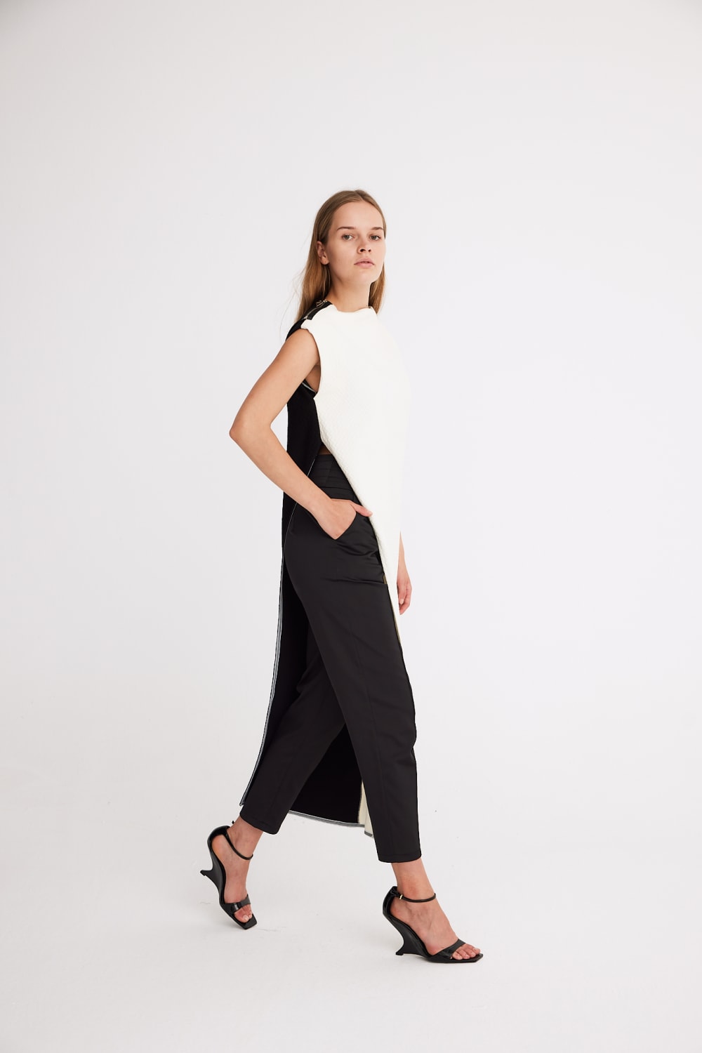 Mirimalist-Yingyang Knit Tünik / Çift Taraflı-Top-5-roqelvaxirum.shop