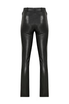 Laced Vegan Leather Pants - 3