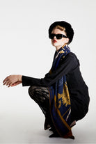 Mokoshe-Ballerinas & Blue - Wool-Şal & Fular-4-roqelvaxirum.shop