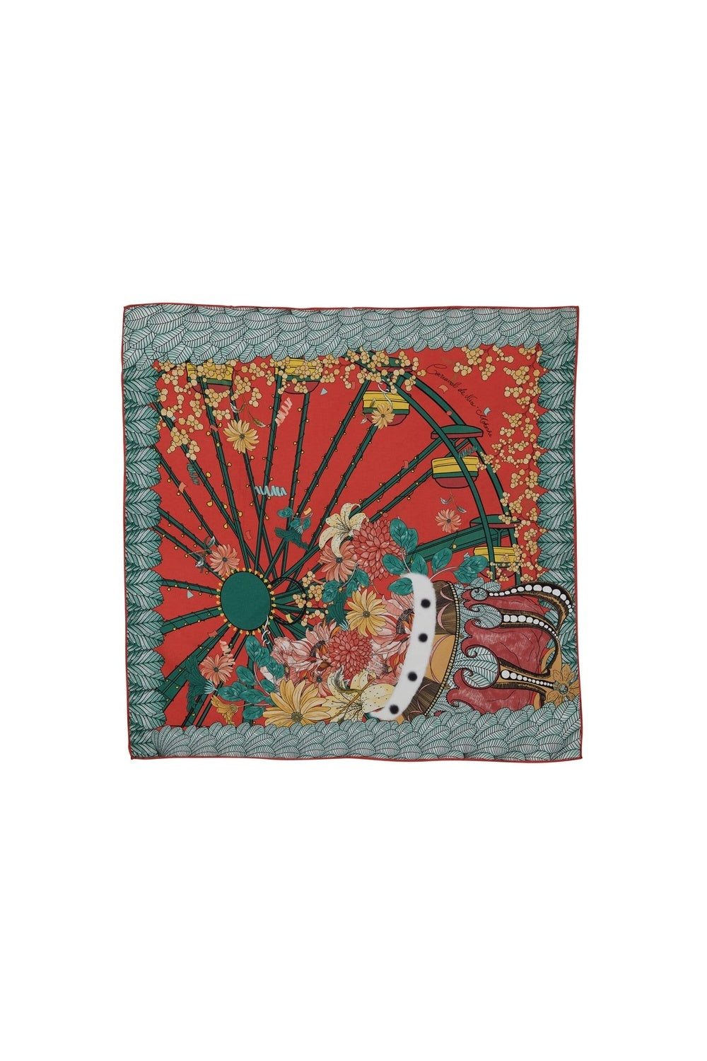 Mokoshe-Carnaval De Nice & Red And Green - Silk-Şal & Fular-1-roqelvaxirum.shop