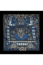 Mokoshe-Monkey And The Leopard - Blue - Modal-cashmere-Şal & Fular-1-roqelvaxirum.shop