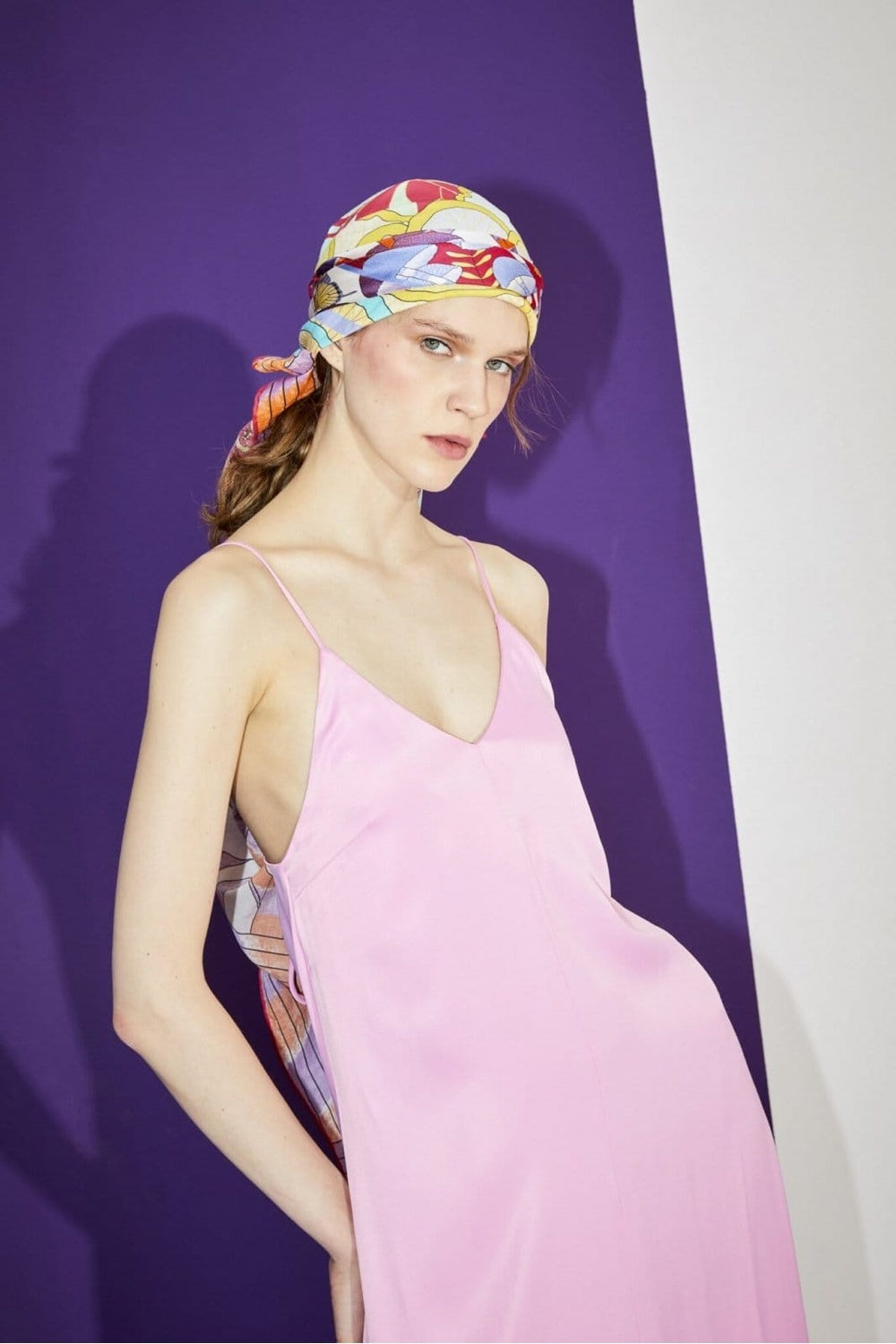 Mokoshe-Mushroom Town & Purple And Orange - Silk-Şal & Fular-9-roqelvaxirum.shop