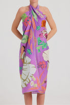 Mokoshe-Saga In Mauritius & Purple And Green-Şal & Fular-1-roqelvaxirum.shop