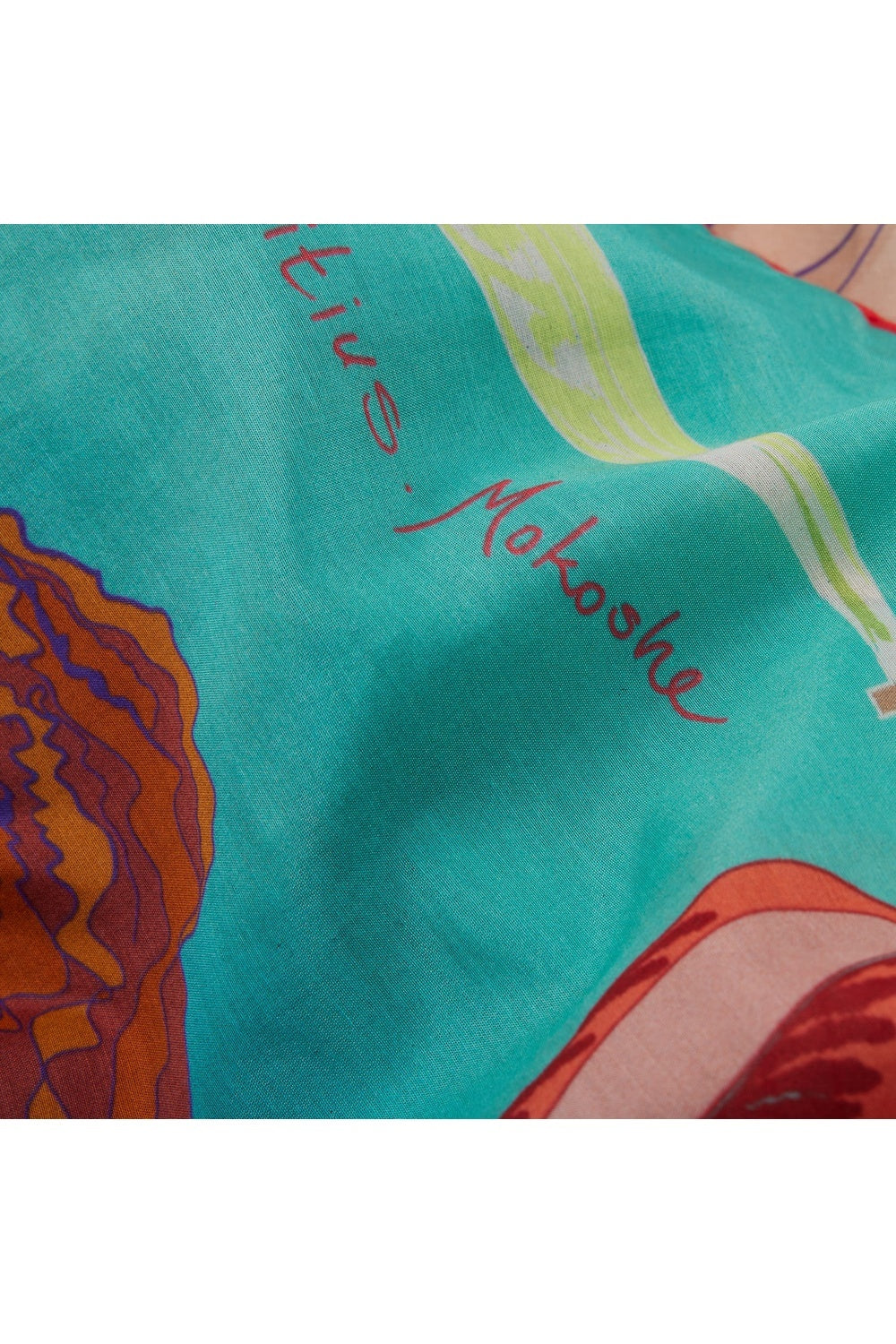 Mokoshe-Saga In Mauritius & Turquoise And Red-Şal & Fular-3-roqelvaxirum.shop