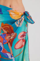 Mokoshe-Saga In Mauritius & Turquoise And Red-Şal & Fular-5-roqelvaxirum.shop