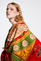 Mokoshe-Tea For Two & Red And Green - Silk-Şal & Fular-2-roqelvaxirum.shop