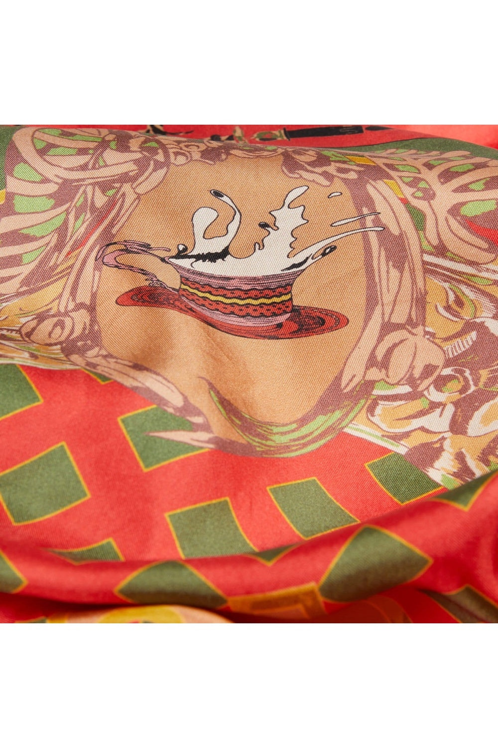 Mokoshe-Tea For Two & Red And Green - Silk-Şal & Fular-9-roqelvaxirum.shop