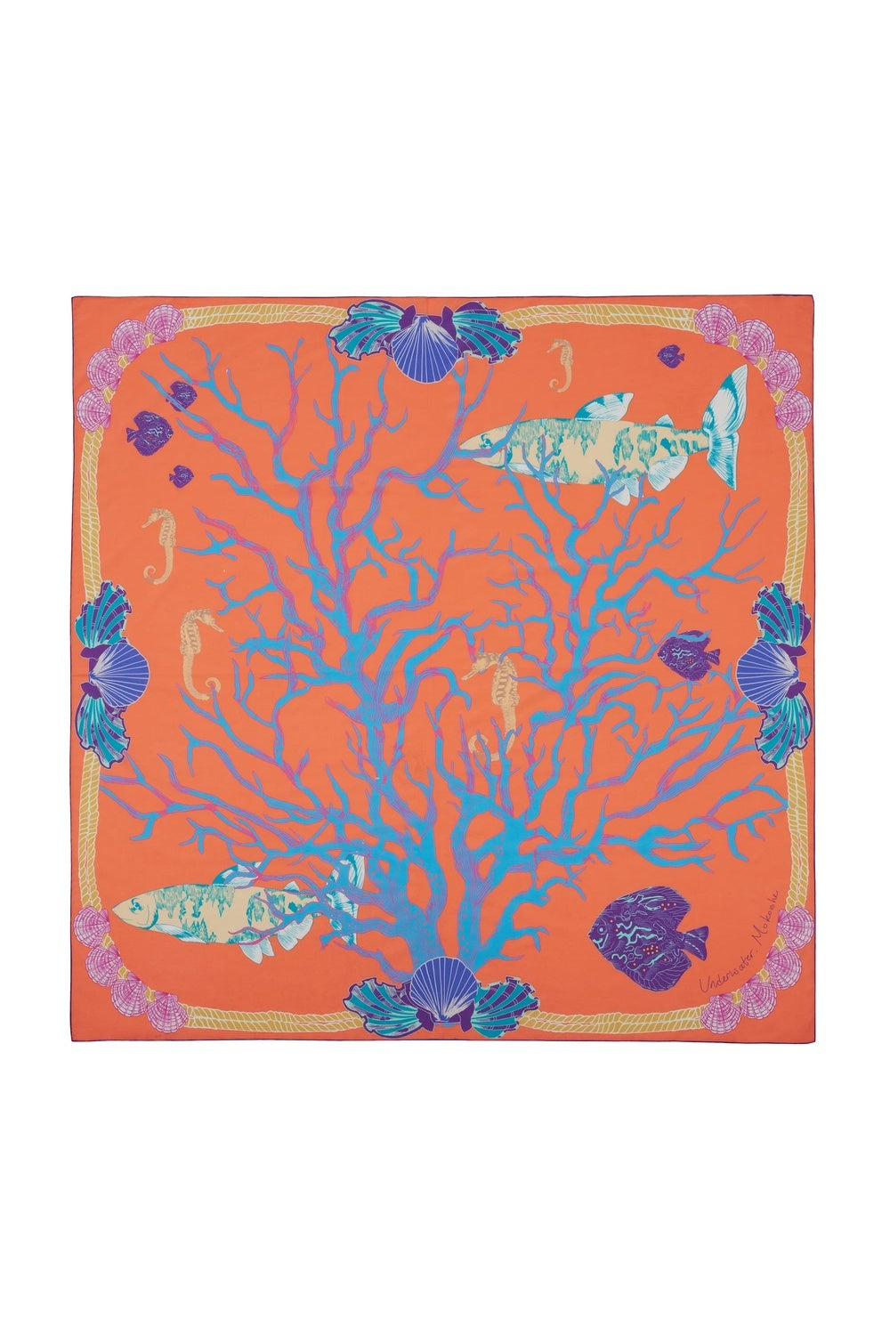Mokoshe-Underwater & Orange And Blue-Şal & Fular-2-roqelvaxirum.shop
