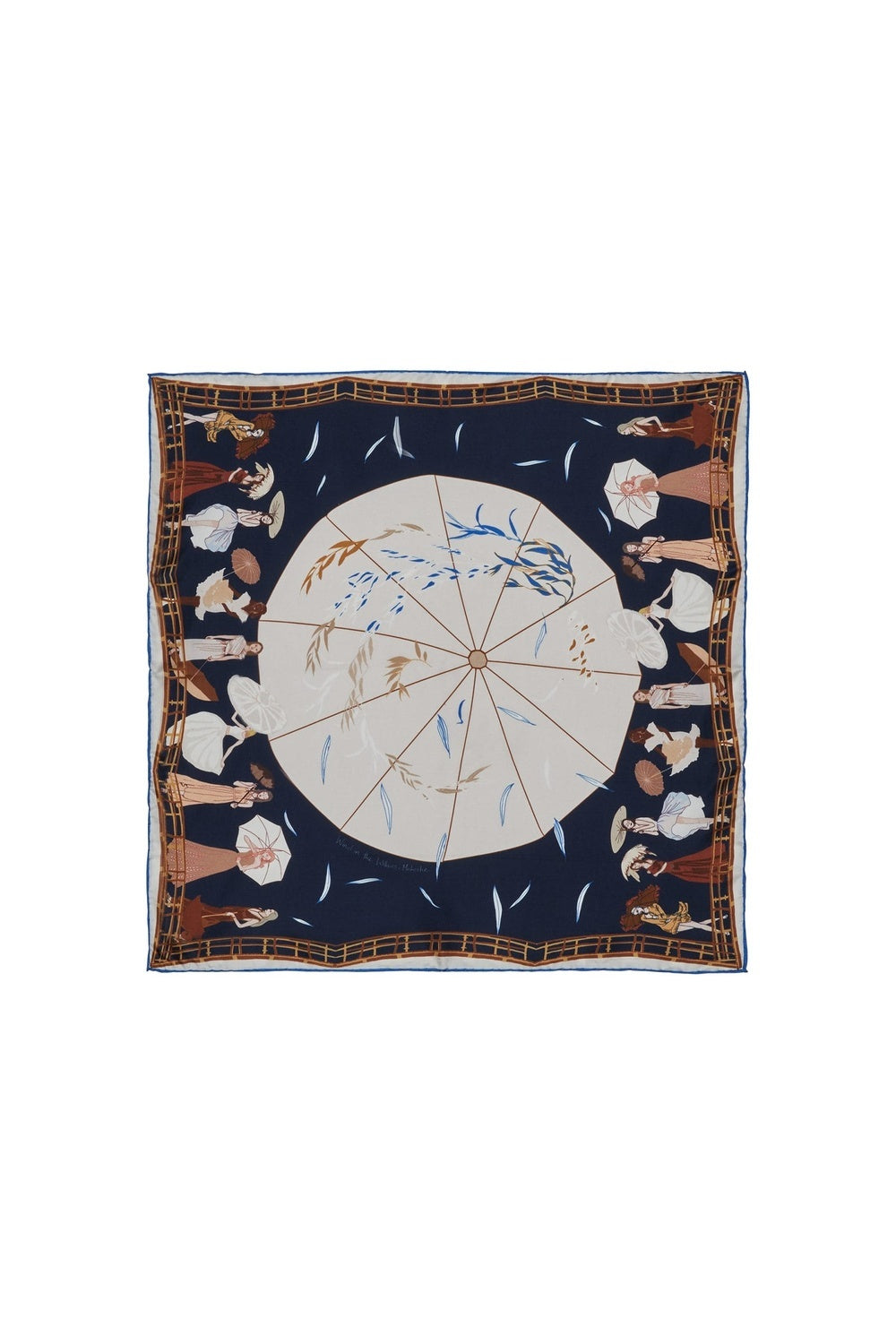 Mokoshe-Wind İn The Willows & Blue And Gold - Silk-Şal & Fular-1-roqelvaxirum.shop