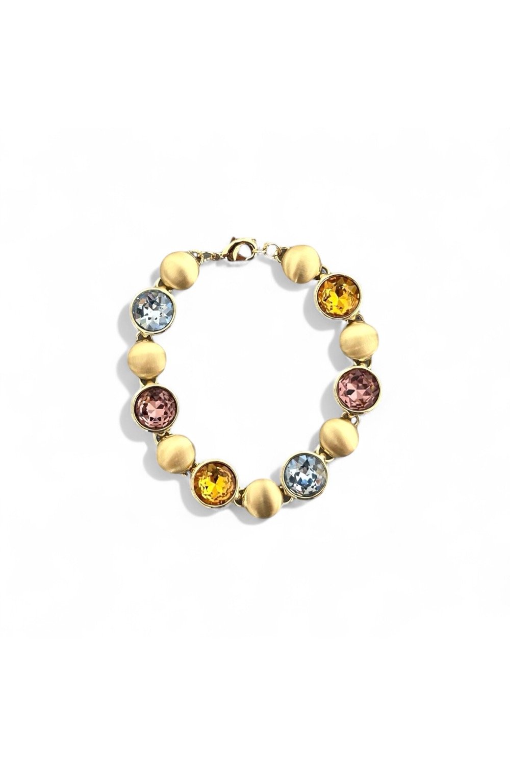 Monadas Bijou-Rainbow Gleam Deep Plum 14k Rodyum Kaplama Bileklik-Bileklik-1-roqelvaxirum.shop