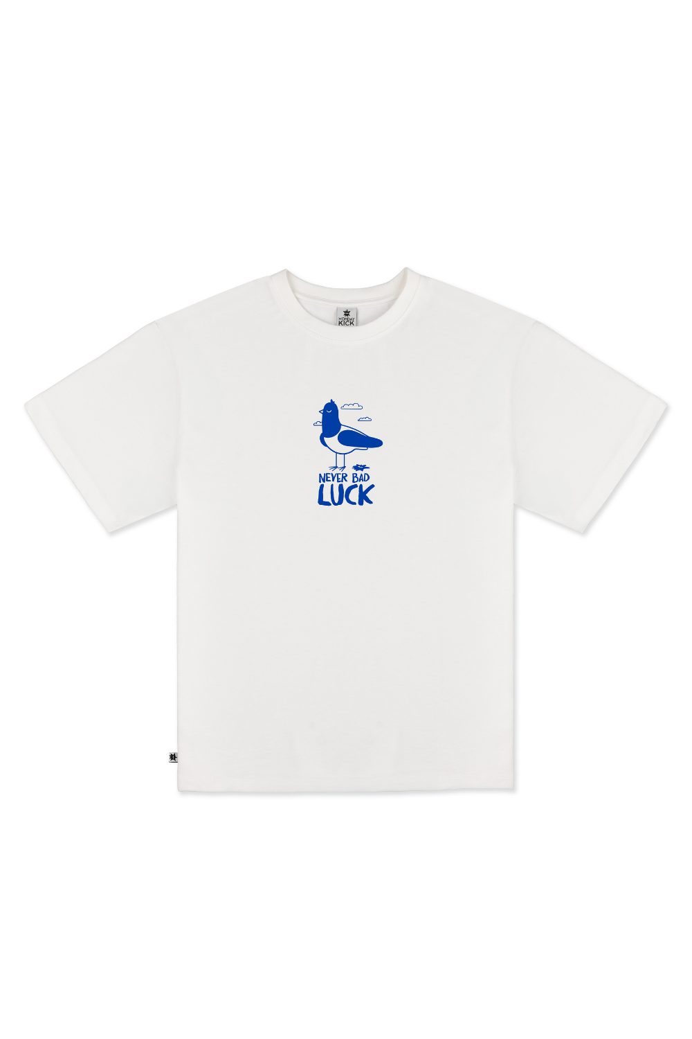 NEVER BAD LUCK - UNISEX TASARIM T-SHIRT - OVERSIZED - 0