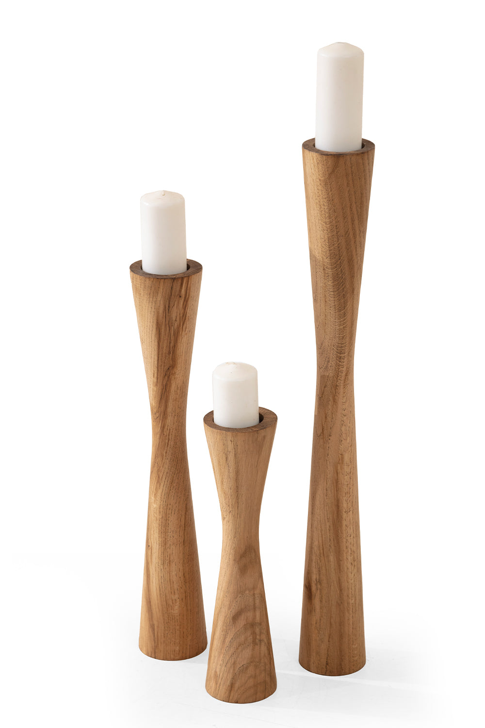 More Wood Design-Doğal Ahşap Mumluk Takımı-Mumluk & Şamdan-2-roqelvaxirum.shop