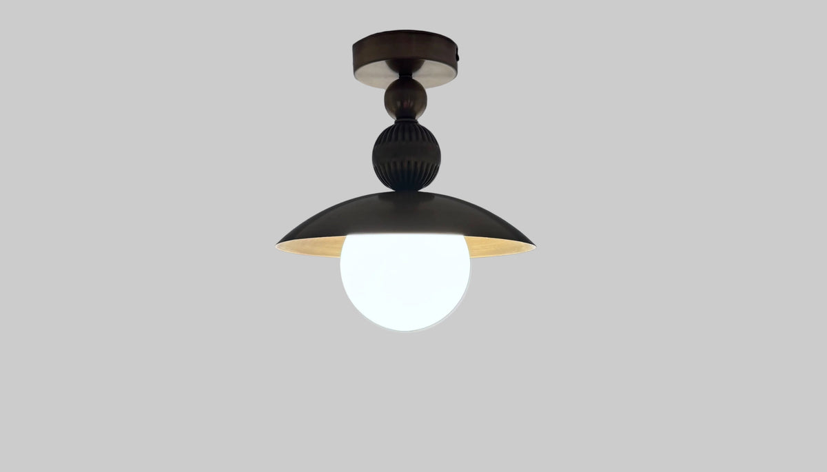 Motto Home Design-Vintage Eskitme Pirinç Opal Camlı Tavan Aydınlatması-Avize-1-roqelvaxirum.shop