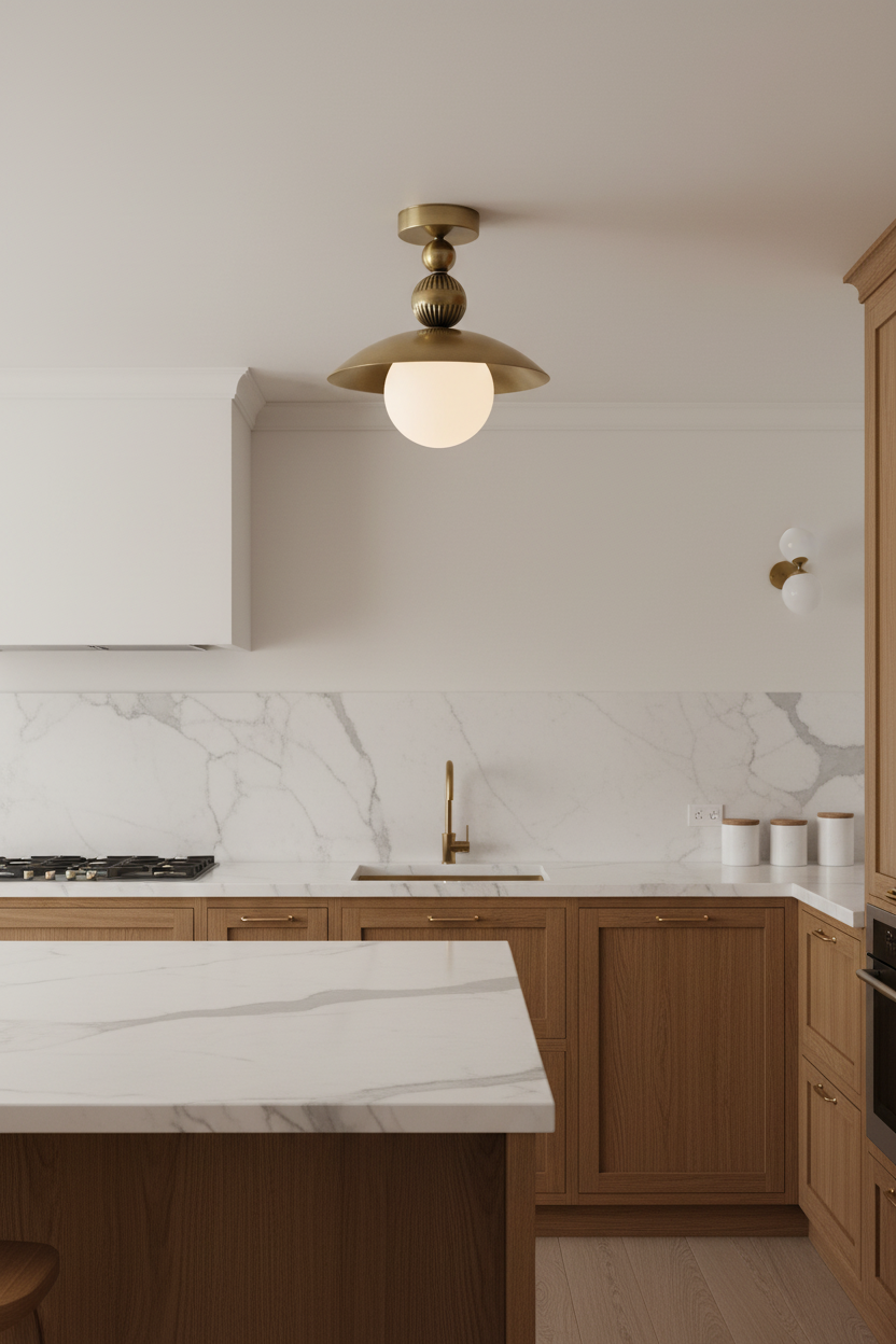 Motto Home Design-Vintage Eskitme Pirinç Opal Camlı Tavan Aydınlatması-Avize-6-roqelvaxirum.shop