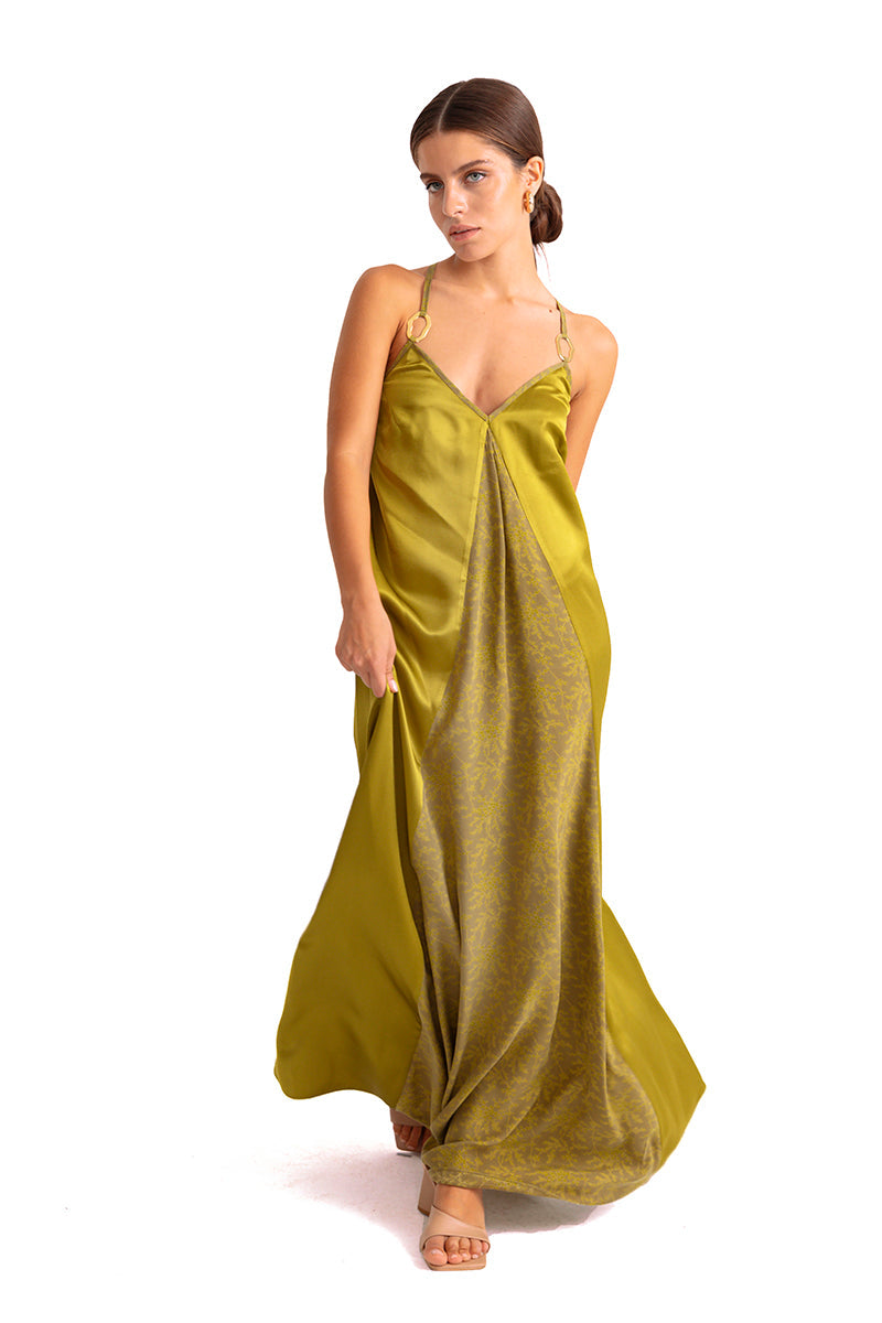 Movom Swimwear-Aspen V Neck Maxi Dress 🌱-Elbise-2-roqelvaxirum.shop