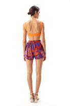 Movom Swimwear-Mauve High Waist Shorts-Şort-4-roqelvaxirum.shop