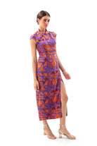 Movom Swimwear-Mauve Maxi Cheongsam Dress-Elbise-1-roqelvaxirum.shop