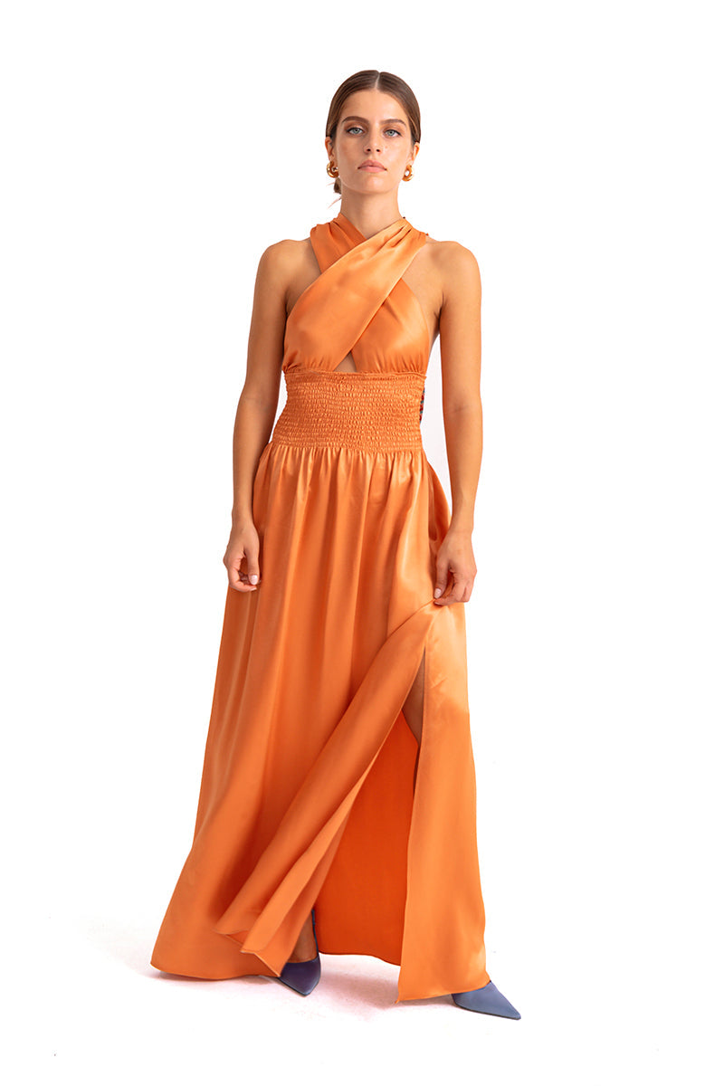 Movom Swimwear-Rory Criss Cross Maxi Dress🌱-Elbise-2-roqelvaxirum.shop