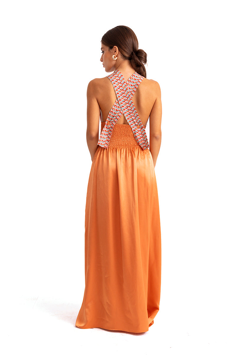 Movom Swimwear-Rory Criss Cross Maxi Dress🌱-Elbise-3-roqelvaxirum.shop