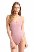 Movom Swimwear-Rosa V Neck Swimsuit-Bikini & Mayo-1-roqelvaxirum.shop