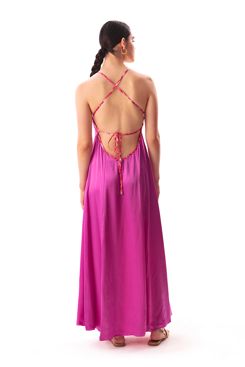 Movom Swimwear-Santo V Neck Maxi Dress🌱-Elbise-5-roqelvaxirum.shop