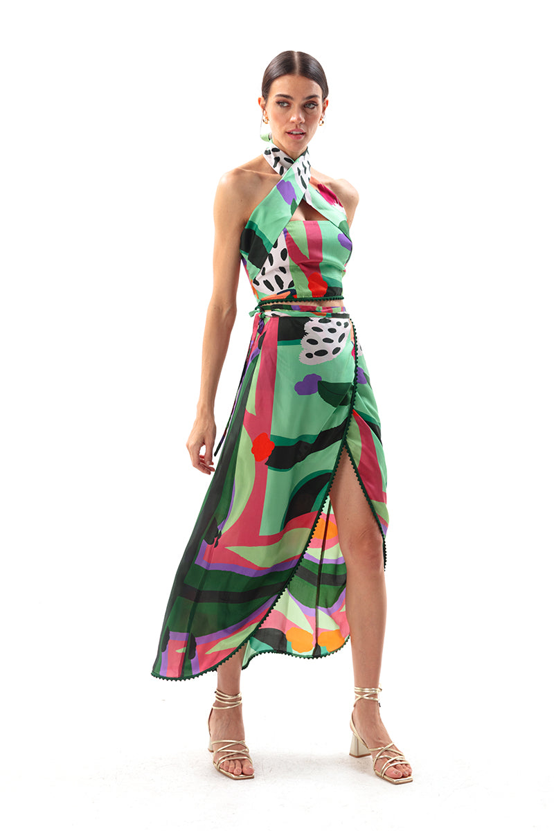 Movom Swimwear-Sylvia Cross Neck Blouse-Bluz-3-roqelvaxirum.shop