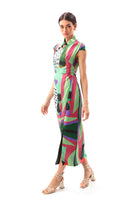 Movom Swimwear-Sylvia Maxi Cheongsam Dress-Elbise-4-roqelvaxirum.shop