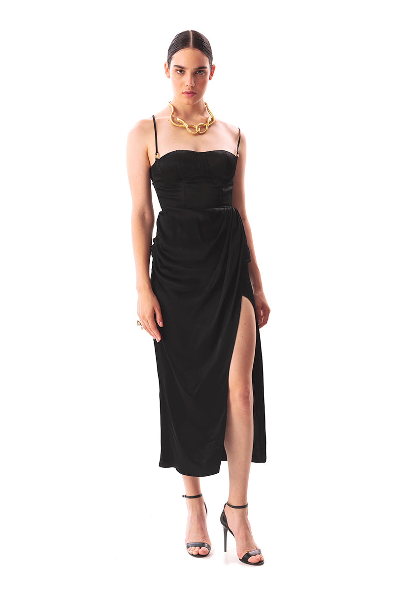 Movom Swimwear-Vega Maxi Bustier Dress🌱-Elbise-1-roqelvaxirum.shop
