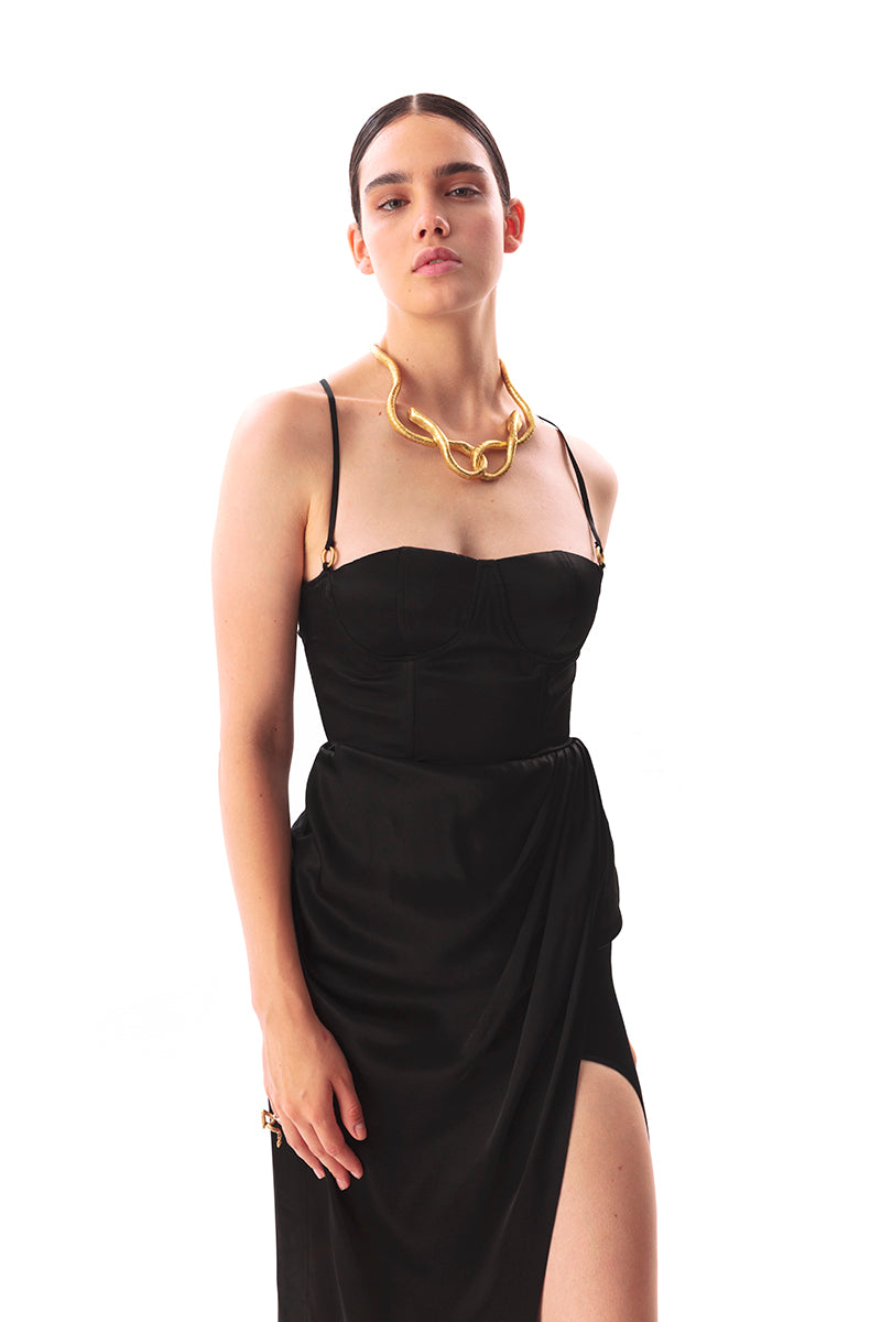 Movom Swimwear-Vega Maxi Bustier Dress🌱-Elbise-2-roqelvaxirum.shop