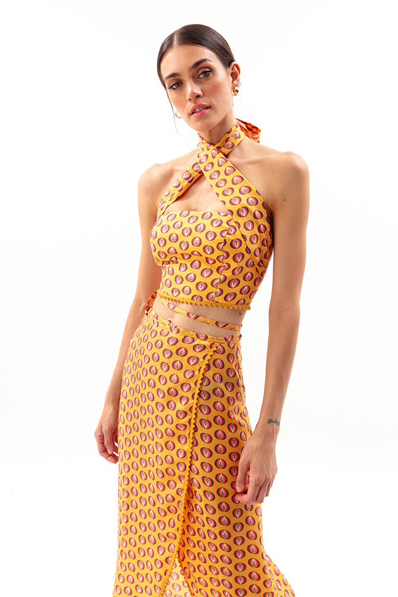 Movom Swimwear-Zing Cross Neck Blouse-Bluz-1-roqelvaxirum.shop