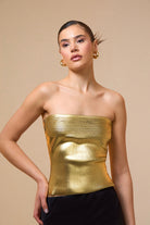 Mozto-Cruz Gold Printed Straplez Crop Top Bustiyer-Büstiyer-3-roqelvaxirum.shop