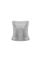 Mozto-Cruz Silver Printed Straplez Crop Top Bustiyer-Büstiyer-1-roqelvaxirum.shop