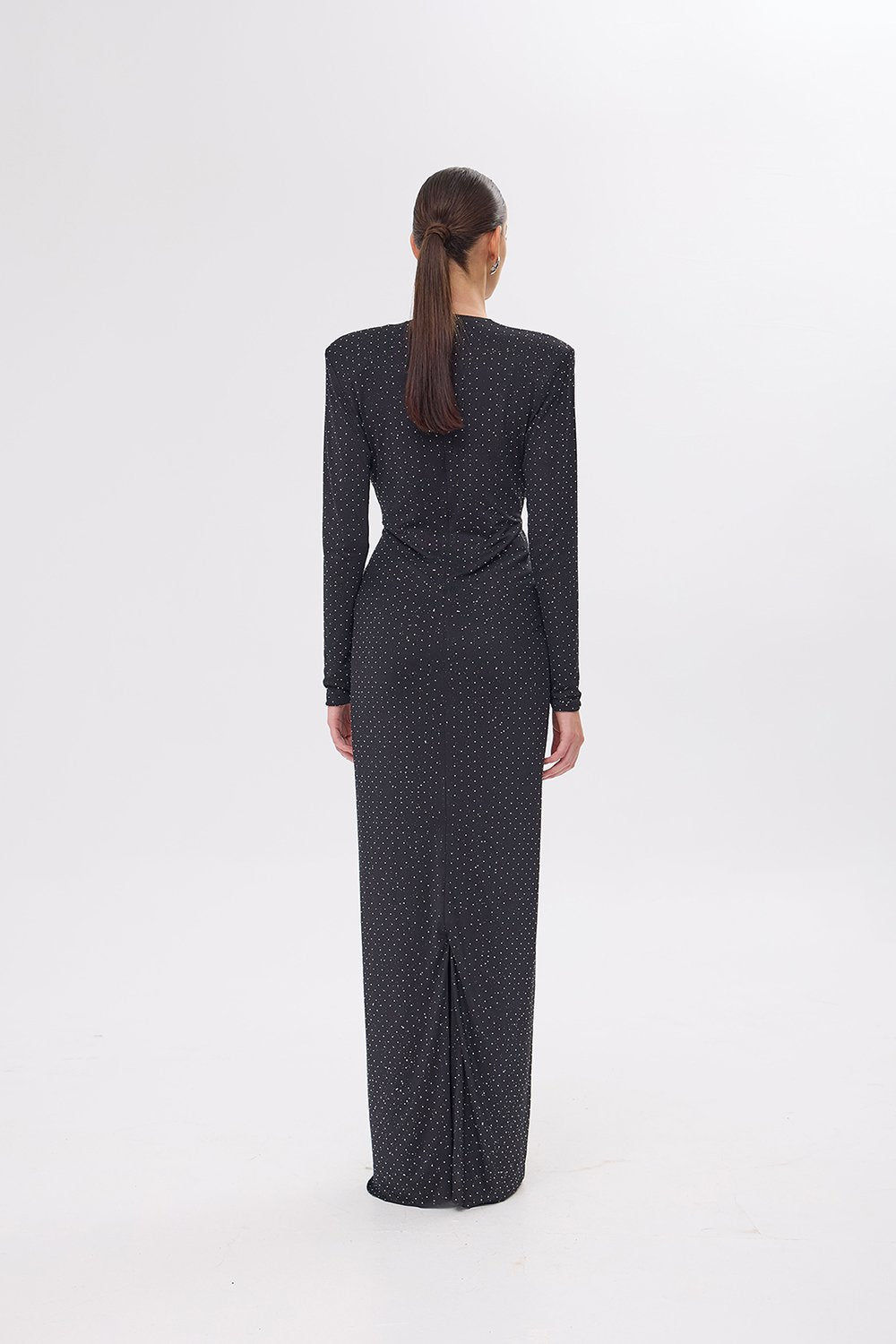 Mozto-Jana Long Sleeve Black Dress-Elbise-4-roqelvaxirum.shop