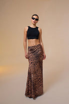 Mozto-Larissa Leopar Printed Maxi Skirt-Etek-1-roqelvaxirum.shop