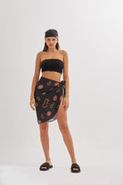 Mozto-Sunny Basklı Siyah Pareo-Pareo & Bandana-1-roqelvaxirum.shop