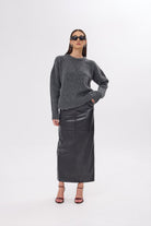 Mozto-Whitney Grey Oversize Kazak-Kazak & Triko-3-roqelvaxirum.shop