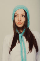Mujj Studio-Blue Bow Tie Bonnet-Saç Aksesuarı-1-roqelvaxirum.shop