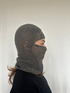 Mujj Studio-Grey Hand Crocheted Mask-Maske-2-roqelvaxirum.shop