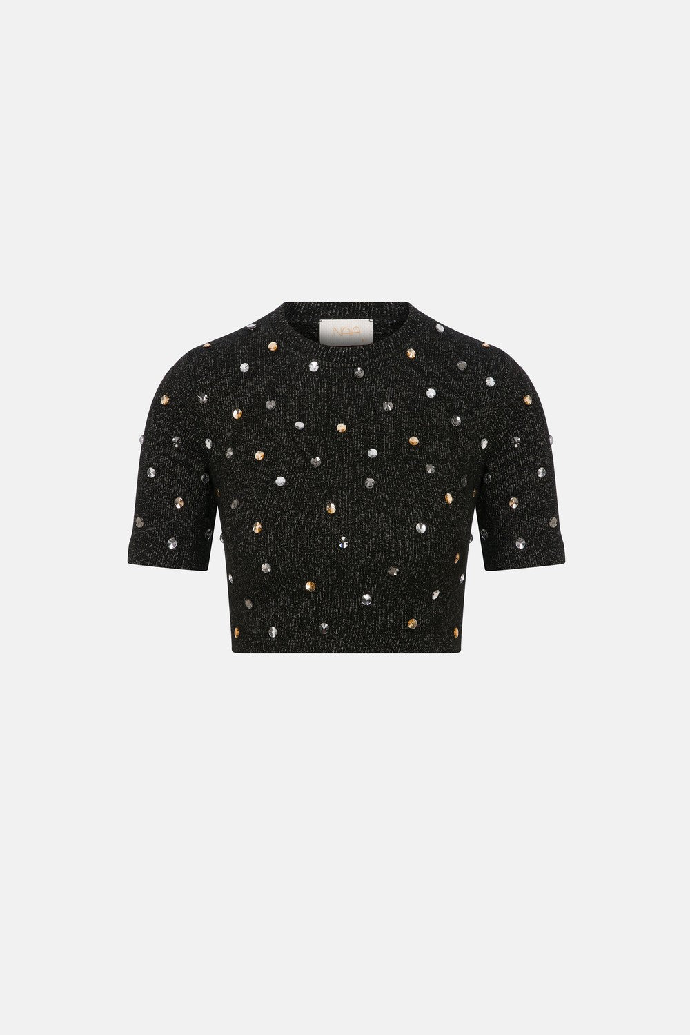 Naia-Lena Bluz / Siyah Taşlı-Bluz-6-roqelvaxirum.shop